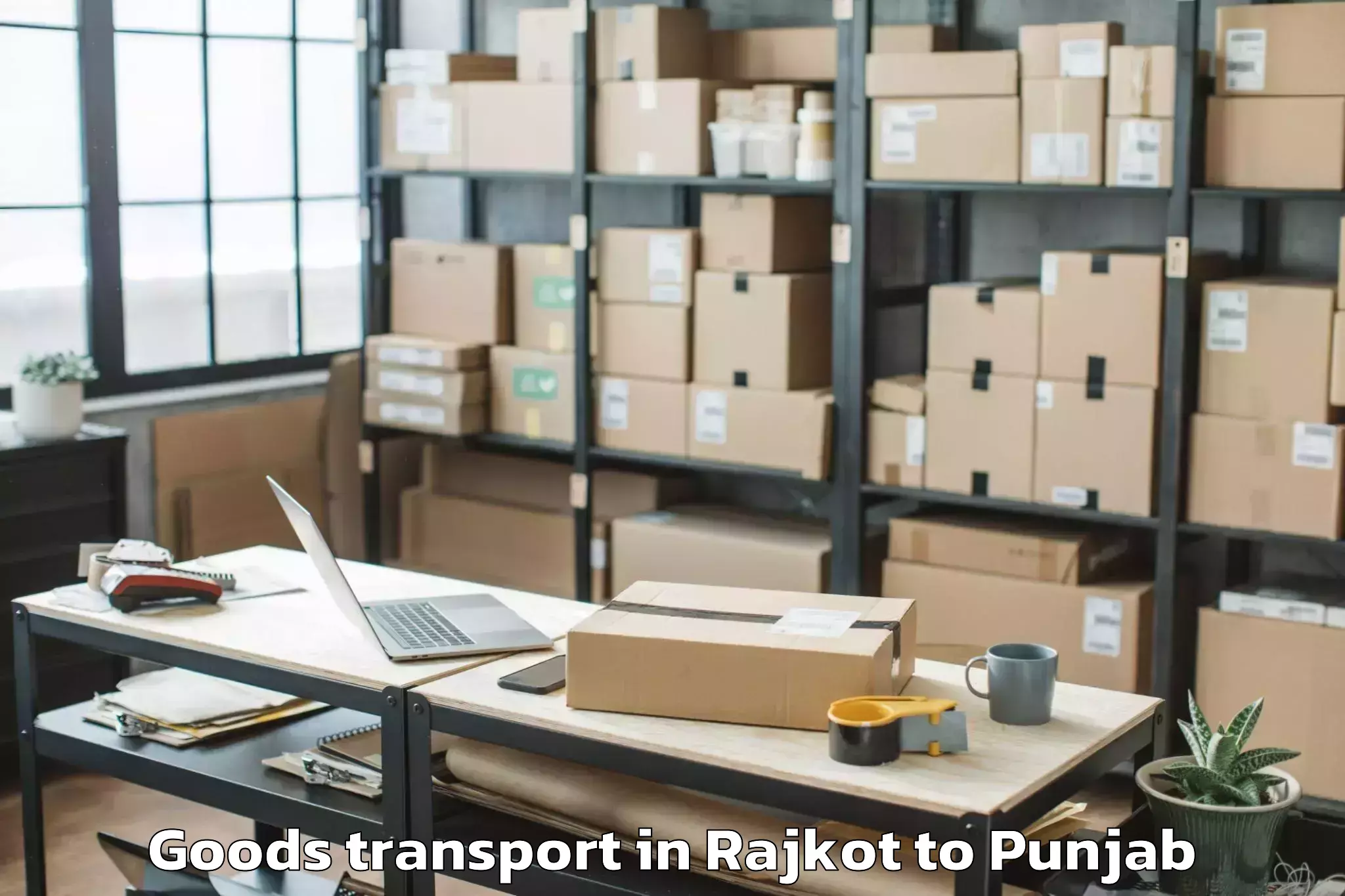 Affordable Rajkot to Talwara Goods Transport